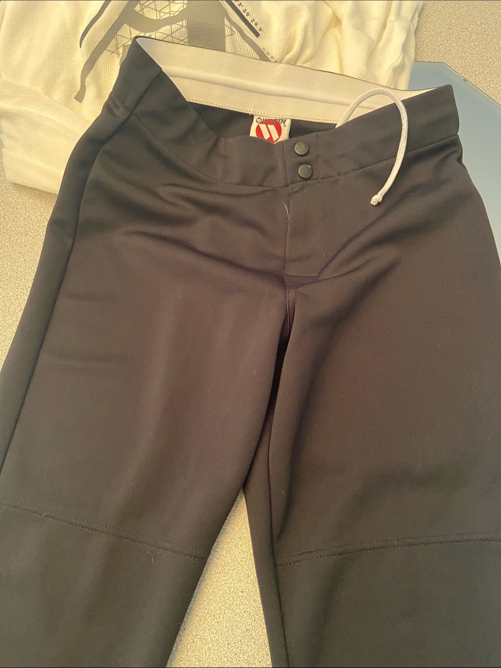 Women Black Stretch Joggers with Snap Waist softball pant worth